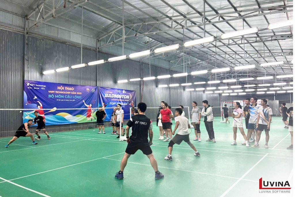 scene from venue of luvina badminton championship 2025