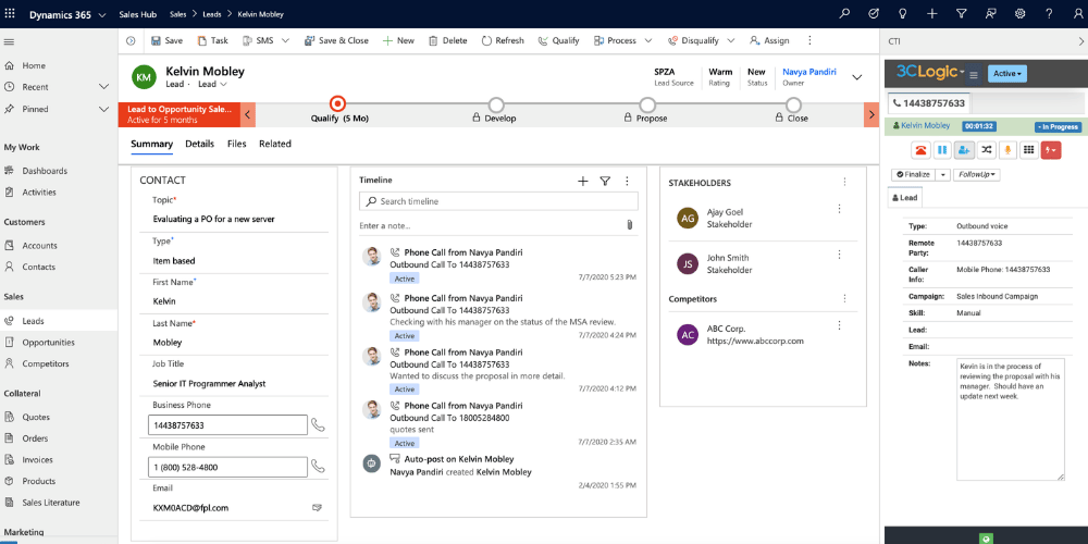 microsoft dynamics 365 dashboard