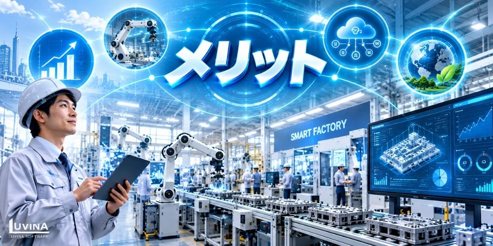 スマートファクトリーとは?メリット・導入事例をわかりやすく解説【2026年版】 2 key benefits of implementing smart factory