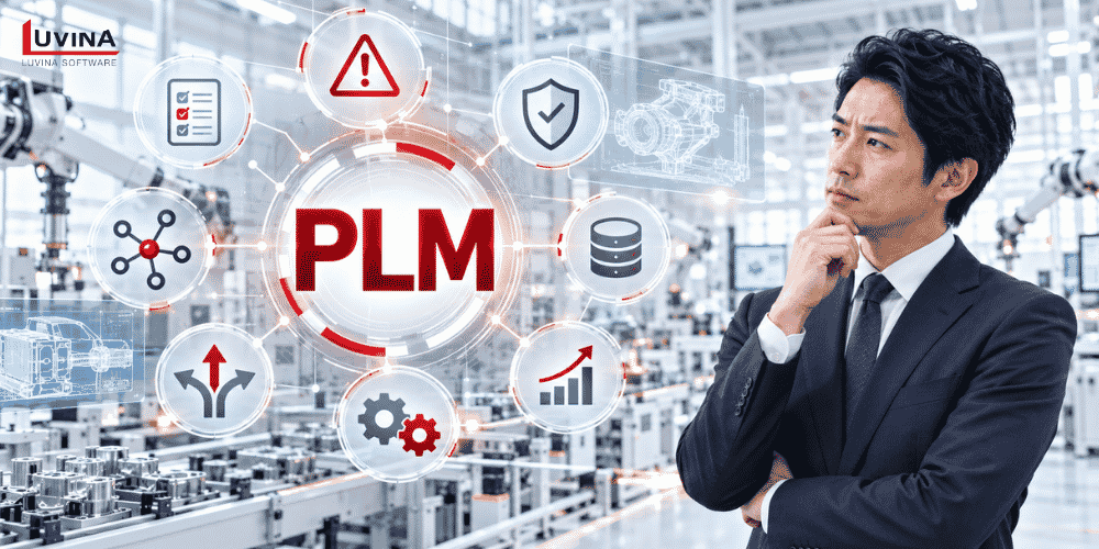 中小企業向けPLMシステムの選び方|ERP・PDMとの違いから導入の進め方まで【2026年版】 3 key points and success factors for japanese companies implementing plm